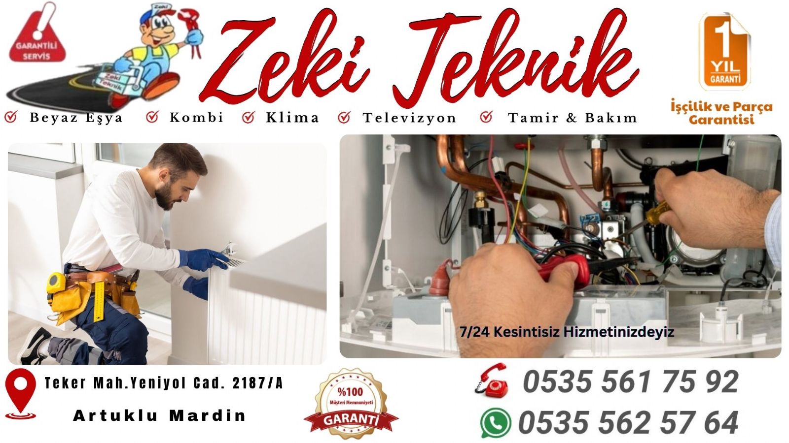 Artuklu Kombi Bakım Ücreti