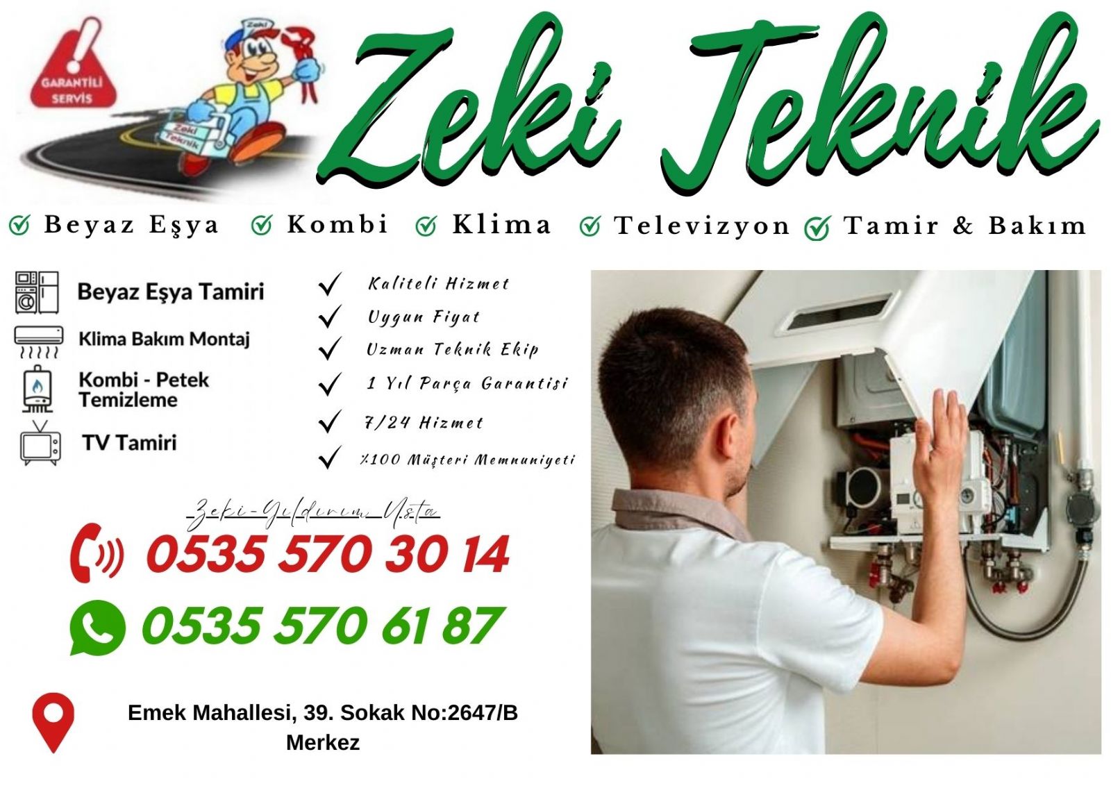 Emek Kombi Bakım Ücreti