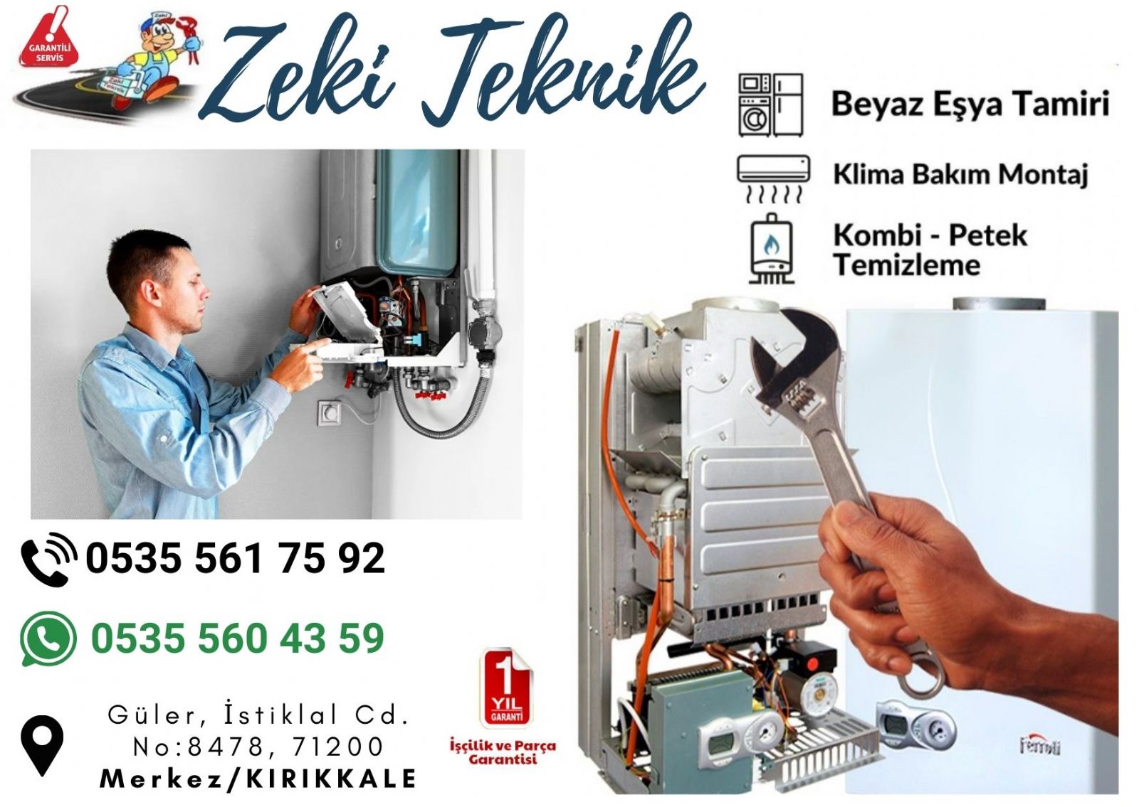 Kırıkkale Kombi Bakım Ücreti