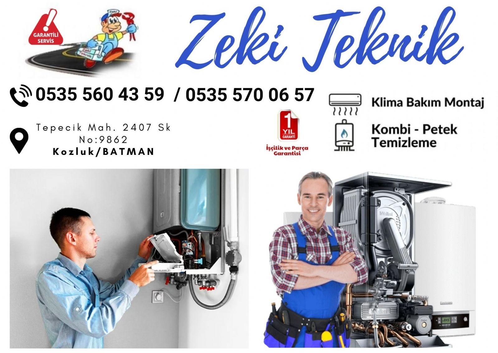 Kozluk Kombi Bakım Ücreti